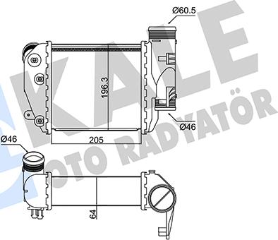 KALE OTO RADYATÖR 352425 - Intercooler, hladnjak www.molydon.hr