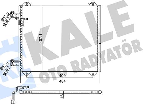 KALE OTO RADYATÖR 352615 - Kondenzator, klima-Uređaj www.molydon.hr