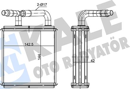 KALE OTO RADYATÖR 352160 - Izmjenjivač topline, grijanje unutrasnjeg prostora www.molydon.hr