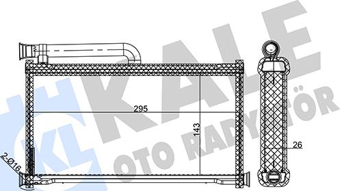 KALE OTO RADYATÖR 352135 - Izmjenjivač topline, grijanje unutrasnjeg prostora www.molydon.hr