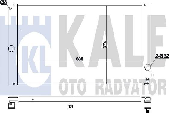 KALE OTO RADYATÖR 352800 - Hladnjak, hladjenje motora www.molydon.hr