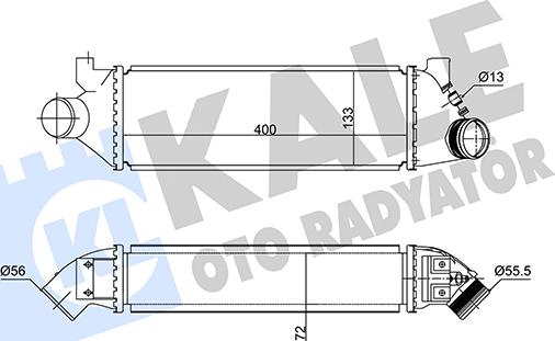 KALE OTO RADYATÖR 352340 - Intercooler, hladnjak www.molydon.hr