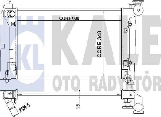 KALE OTO RADYATÖR 352700 - Hladnjak, hladjenje motora www.molydon.hr