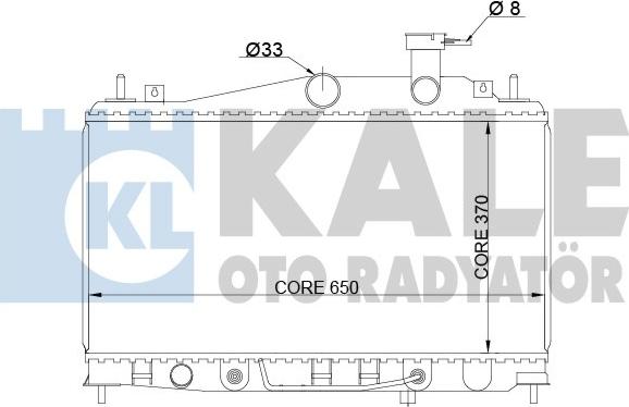 KALE OTO RADYATÖR 357900 - Hladnjak, hladjenje motora www.molydon.hr