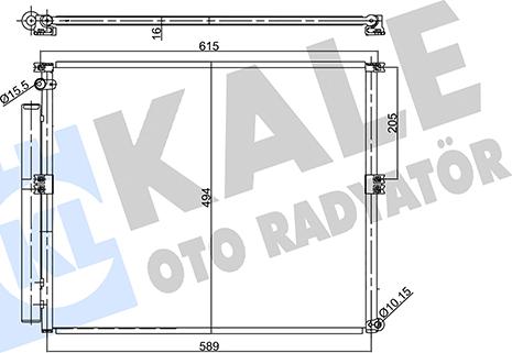 KALE OTO RADYATÖR 357935 - Kondenzator, klima-Uređaj www.molydon.hr