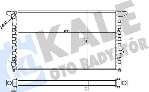 KALE OTO RADYATÖR 357050 - Hladnjak, hladjenje motora www.molydon.hr