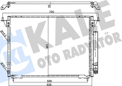 KALE OTO RADYATÖR 357895 - Kondenzator, klima-Uređaj www.molydon.hr