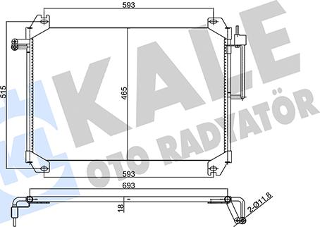 KALE OTO RADYATÖR 357865 - Kondenzator, klima-Uređaj www.molydon.hr