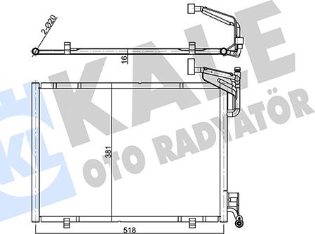 KALE OTO RADYATÖR 357315 - Kondenzator, klima-Uređaj www.molydon.hr