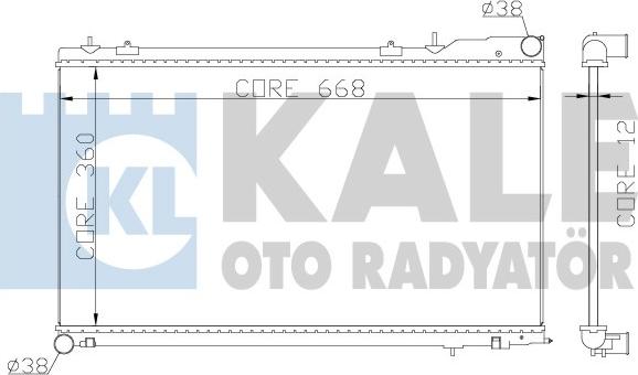 KALE OTO RADYATÖR 364900 - Hladnjak, hladjenje motora www.molydon.hr