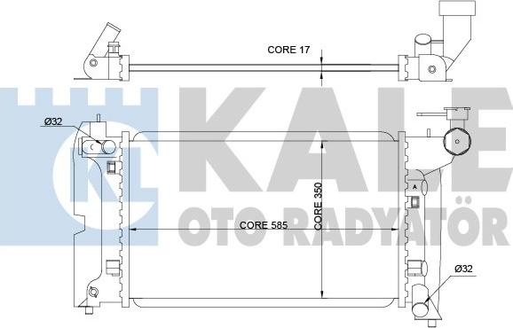 KALE OTO RADYATÖR 366900 - Hladnjak, hladjenje motora www.molydon.hr