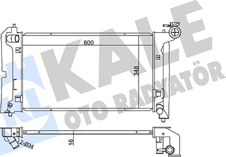 KALE OTO RADYATÖR 366200 - Hladnjak, hladjenje motora www.molydon.hr