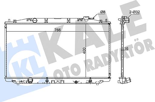 KALE OTO RADYATÖR 361915 - Hladnjak, hladjenje motora www.molydon.hr