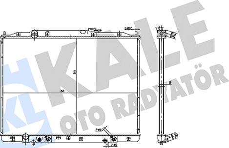 KALE OTO RADYATÖR 361925 - Hladnjak, hladjenje motora www.molydon.hr