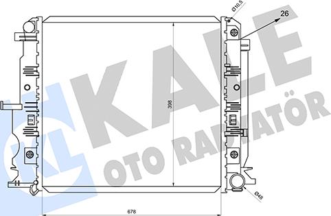 KALE OTO RADYATÖR 361510 - Hladnjak, hladjenje motora www.molydon.hr