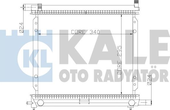 KALE OTO RADYATÖR 361300 - Hladnjak, hladjenje motora www.molydon.hr