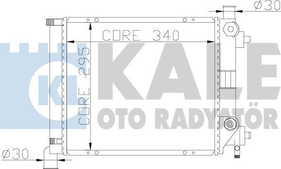 KALE OTO RADYATÖR 361200 - Hladnjak, hladjenje motora www.molydon.hr