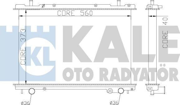 KALE OTO RADYATÖR 368400 - Hladnjak, hladjenje motora www.molydon.hr