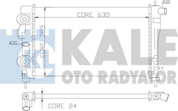 KALE OTO RADYATÖR 368100 - Hladnjak, hladjenje motora www.molydon.hr