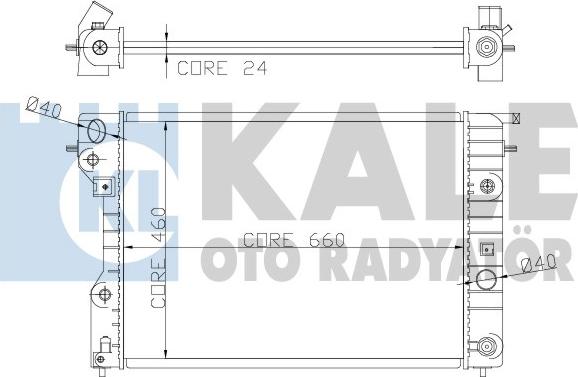 KALE OTO RADYATÖR 363900 - Hladnjak, hladjenje motora www.molydon.hr