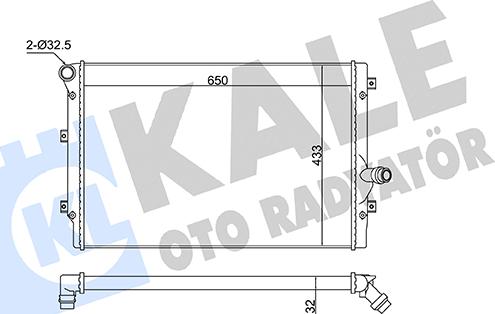 KALE OTO RADYATÖR 363135 - Hladnjak, hladjenje motora www.molydon.hr