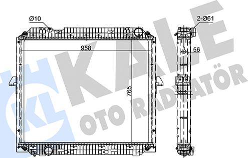 KALE OTO RADYATÖR 362850 - Hladnjak, hladjenje motora www.molydon.hr