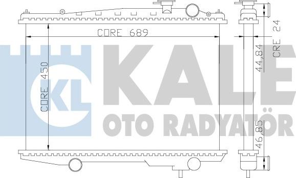 KALE OTO RADYATÖR 362700 - Hladnjak, hladjenje motora www.molydon.hr