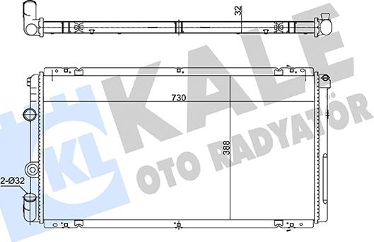 KALE OTO RADYATÖR 362735 - Hladnjak, hladjenje motora www.molydon.hr