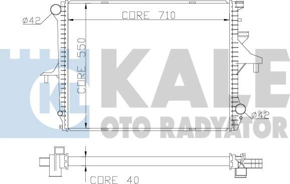 KALE OTO RADYATÖR 367900 - Hladnjak, hladjenje motora www.molydon.hr