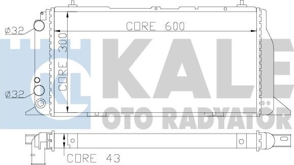 KALE OTO RADYATÖR 367300 - Hladnjak, hladjenje motora www.molydon.hr