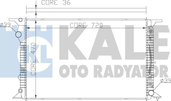 KALE OTO RADYATÖR 367700 - Hladnjak, hladjenje motora www.molydon.hr