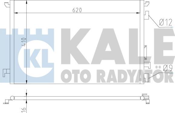 KALE OTO RADYATÖR 389000 - Kondenzator, klima-Uređaj www.molydon.hr