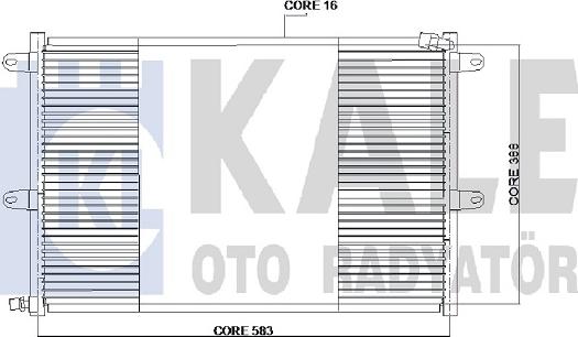 KALE OTO RADYATÖR 384600 - Kondenzator, klima-Uređaj www.molydon.hr