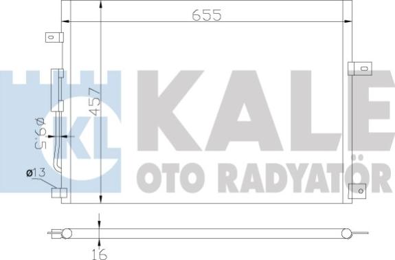 KALE OTO RADYATÖR 385700 - Kondenzator, klima-Uređaj www.molydon.hr