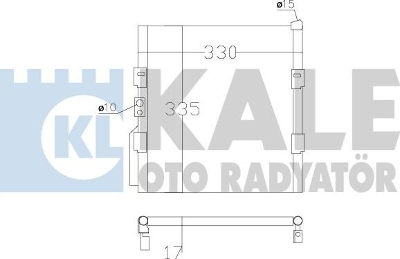 KALE OTO RADYATÖR 386800 - Kondenzator, klima-Uređaj www.molydon.hr