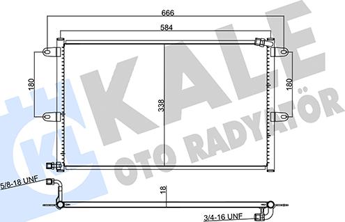 KALE OTO RADYATÖR 382505 - Kondenzator, klima-Uređaj www.molydon.hr