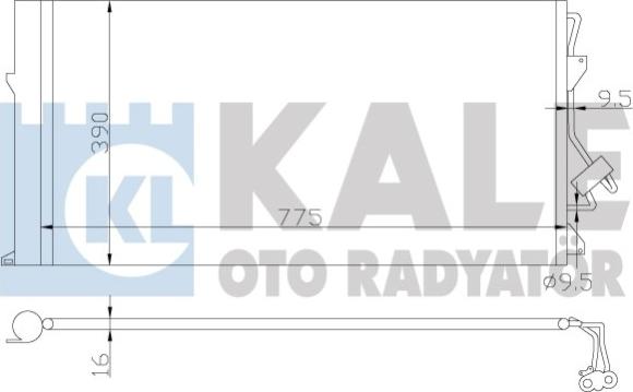 KALE OTO RADYATÖR 382100 - Kondenzator, klima-Uređaj www.molydon.hr