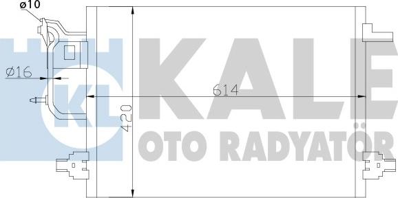 KALE OTO RADYATÖR 375600 - Kondenzator, klima-Uređaj www.molydon.hr