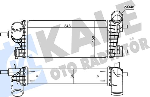 KALE OTO RADYATÖR 375615 - Intercooler, hladnjak www.molydon.hr