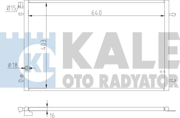 KALE OTO RADYATÖR 375300 - Kondenzator, klima-Uređaj www.molydon.hr