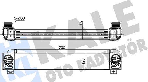 KALE OTO RADYATÖR 375745 - Intercooler, hladnjak www.molydon.hr