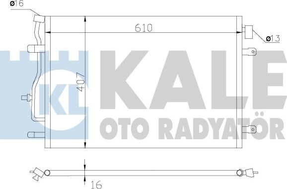 KALE OTO RADYATÖR 375700 - Kondenzator, klima-Uređaj www.molydon.hr