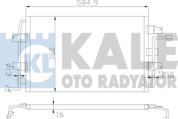 KALE OTO RADYATÖR 376400 - Kondenzator, klima-Uređaj www.molydon.hr