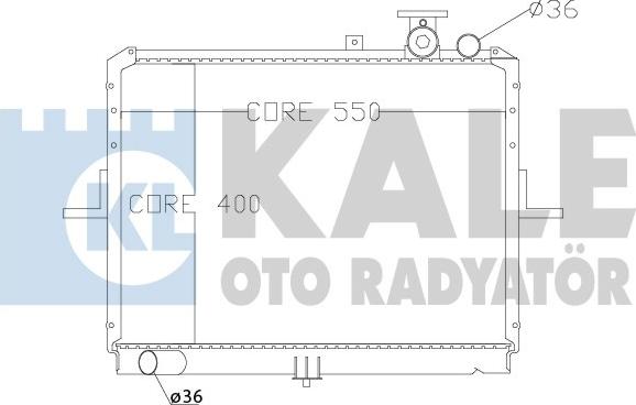 KALE OTO RADYATÖR 370000 - Hladnjak, hladjenje motora www.molydon.hr