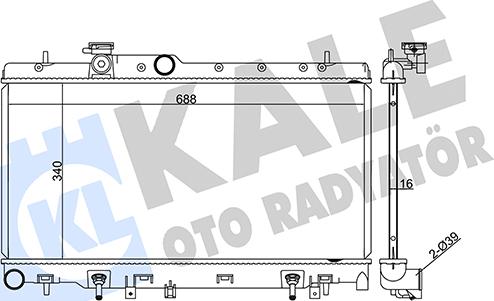 KALE OTO RADYATÖR 371500 - Hladnjak, hladjenje motora www.molydon.hr