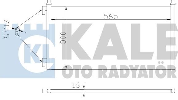 KALE OTO RADYATÖR 378200 - Kondenzator, klima-Uređaj www.molydon.hr