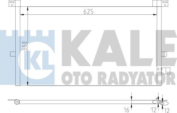 KALE OTO RADYATÖR 378700 - Kondenzator, klima-Uređaj www.molydon.hr