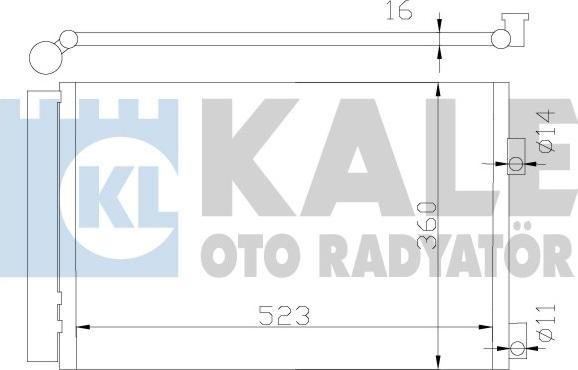 KALE OTO RADYATÖR 377200 - Kondenzator, klima-Uređaj www.molydon.hr