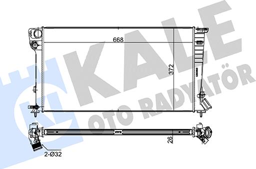 KALE OTO RADYATÖR 242700 - Hladnjak, hladjenje motora www.molydon.hr