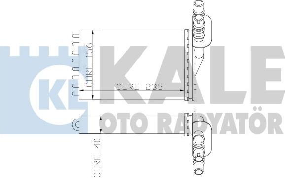 KALE OTO RADYATÖR 252100 - Izmjenjivač topline, grijanje unutrasnjeg prostora www.molydon.hr